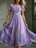 Women'S Alzheimer's Awareness Floral Print Dress