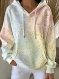 Women'S Plant Flower Art Printed Hoodie