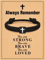 Male And Female Breast Cancer Awareness Propaganda Belief Cross Propaganda Bracelet