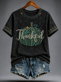 Women's Fall Printed short-sleeved T-shirt
