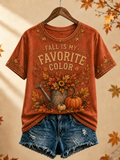 Women's Fall Is My Favorite Color short-sleeved T-shirt
