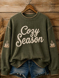 Women's Cozy Season Printed Sweatshirt