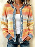 Women's Cozy Season Printed Casual Cardigan