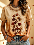 Women's Fall short-sleeved T-shirt